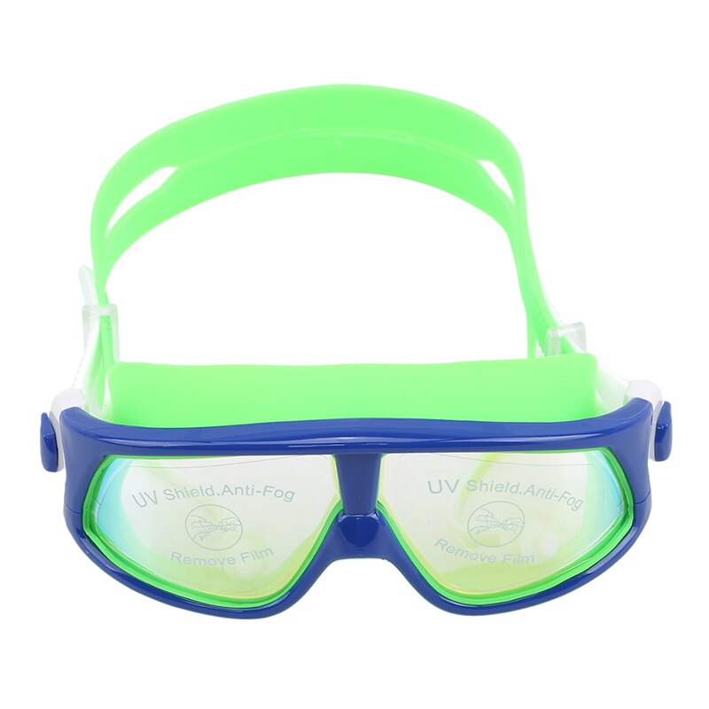 Svømmebriller behagelig silikone stor ramme justerbare svømmebriller børn anti-tåge uv vandtæt svømmebriller: 1