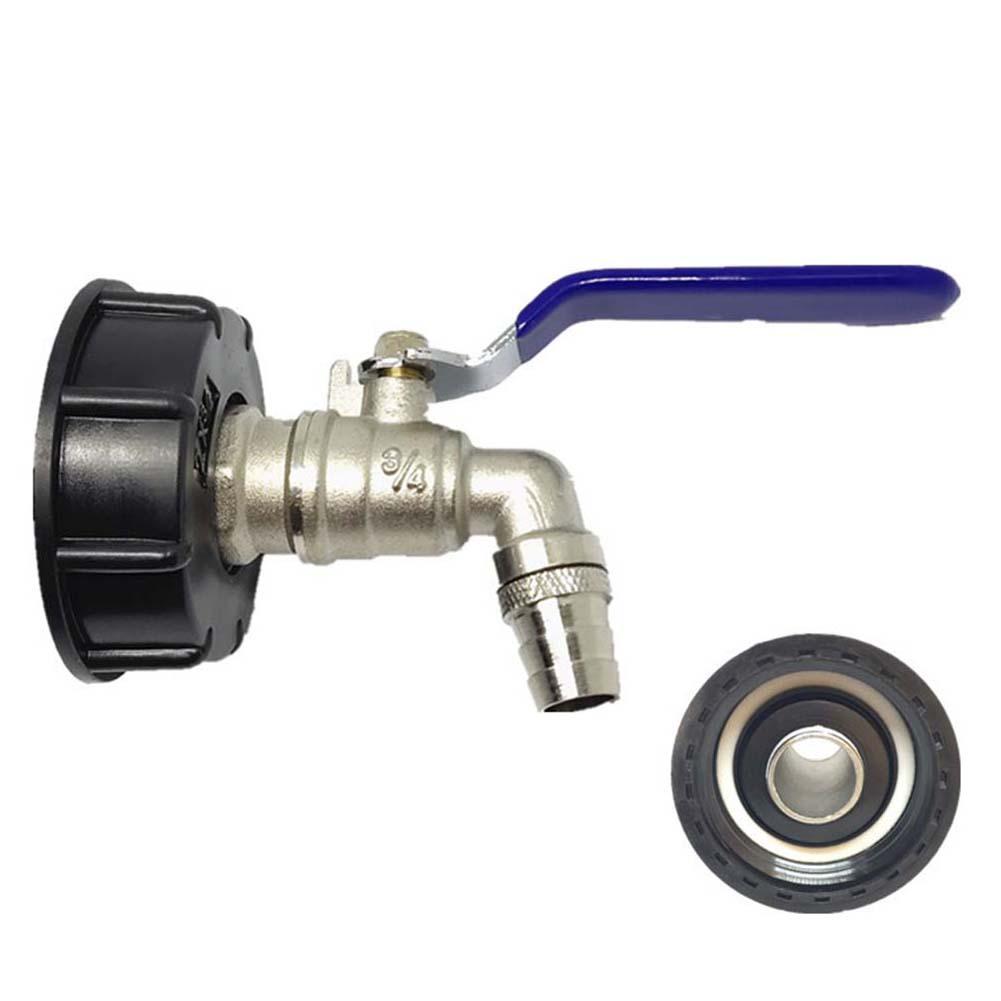 3/4 Inch Adapter Adapter Faucet Wire IBC Tank Adapter Tap Replacement Connector Fitting Valve For Home Connectors for Garden Irr