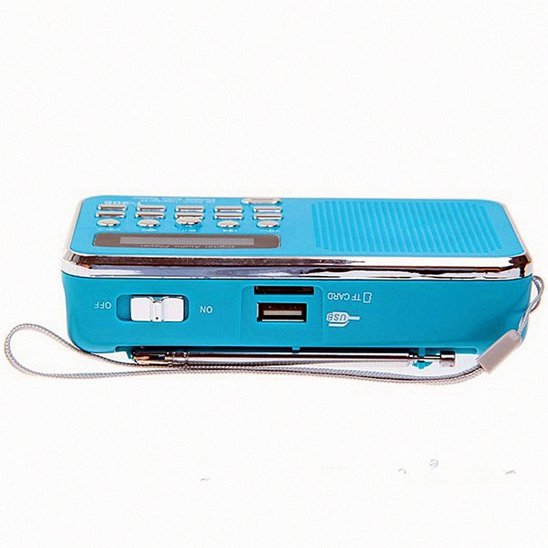 REDAMIGO-receptor de Radio FM portátil, mini altavoz estéreo USB con Radio FM y subwoofer, Radio portátil de Supergraves, TF, MICRO SD, MP3, T205R