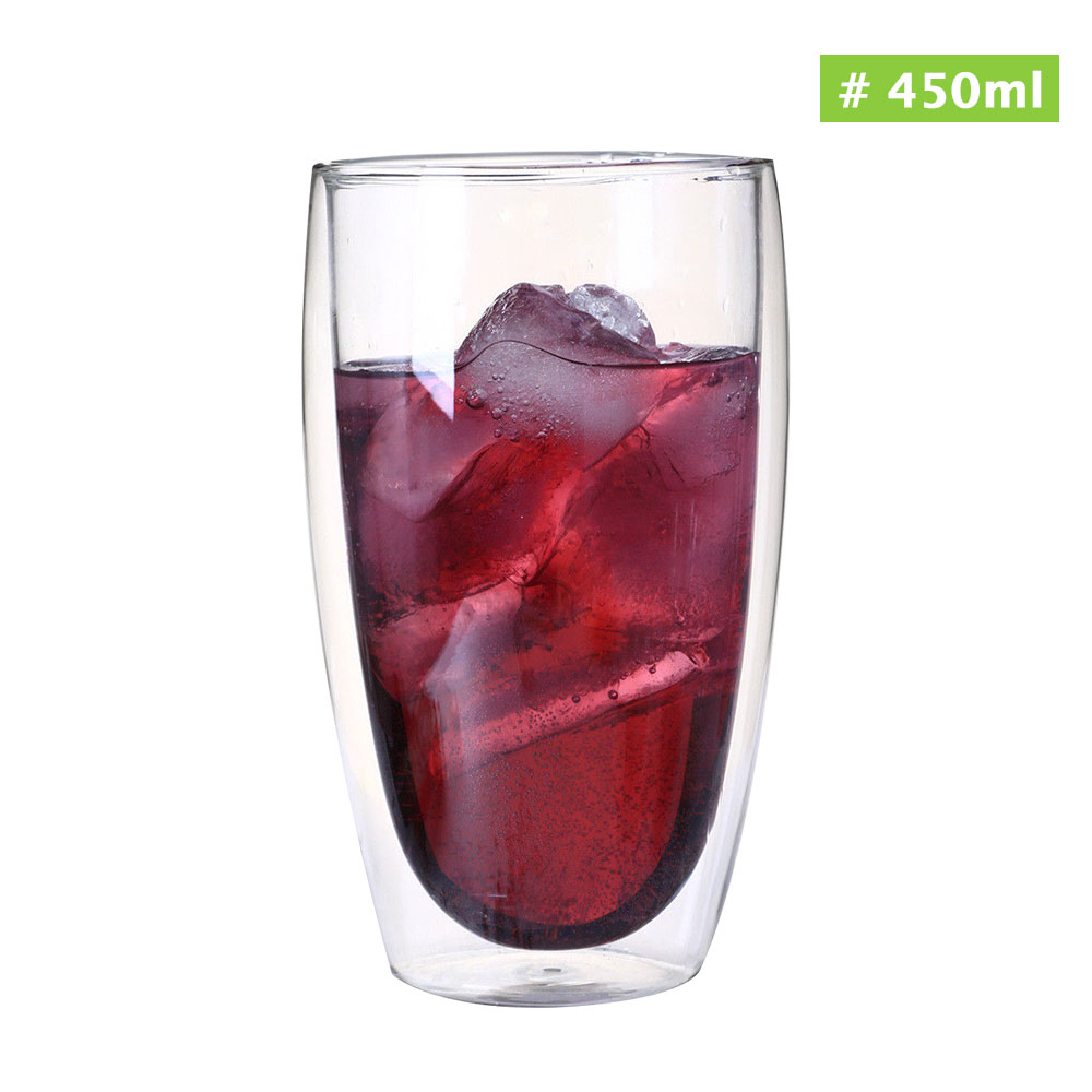80-600ml glas kaffemuggar tekopp kök bar öl drycker klar matsal mjölk glasvaror isolerad termisk behållare kontorsmugg: 450ml