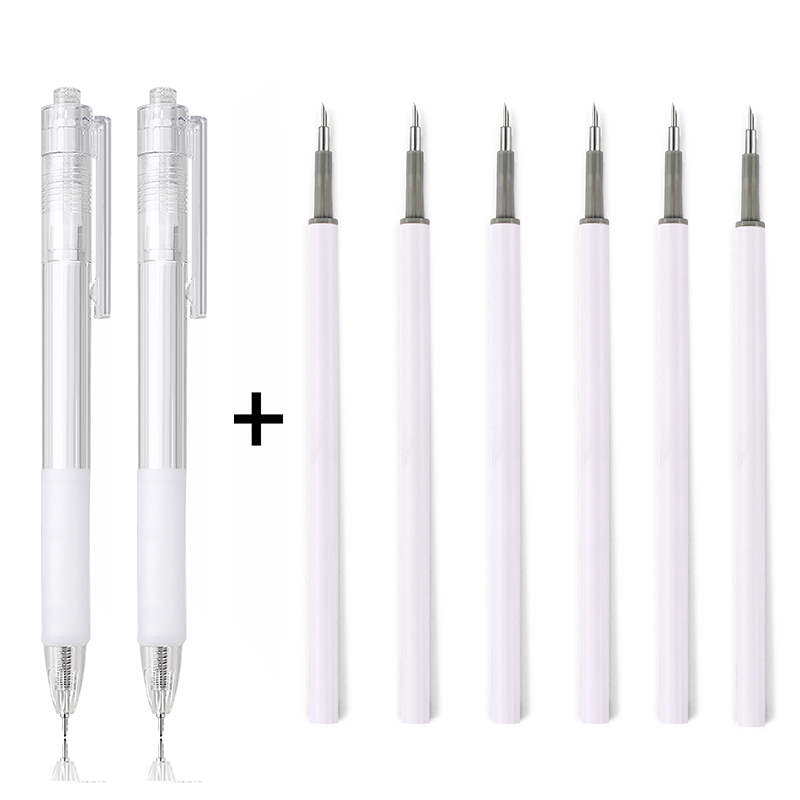 Veitsi kynän täyttösetti taide apuohjelma paperi leikkaus veitsi scrapbooking tarra tarkkuusleikkaustyökalu tee-se-itse askartelutarvikkeet leikkuri: Monivärinen