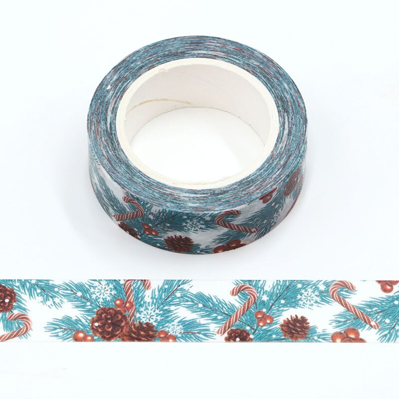 Merry Christmas foil Masking Washi Tape Decorative Adhesive Tape Decora Diy Scrapbooking Sticker Label Stationery: 6