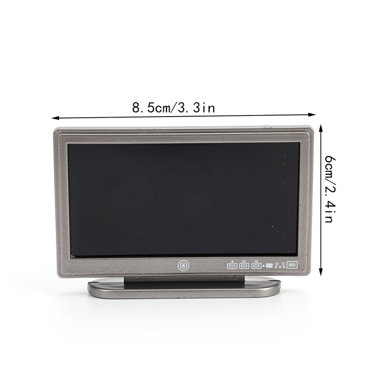 1:12 Doll House TV Remote Control Simulation Miniature Furniture Dollhouse Living Room Decoration Television