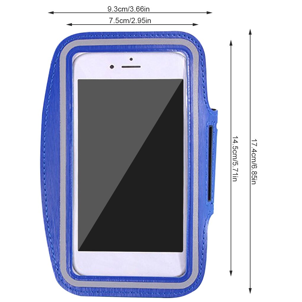 Sport Armband Fall 6,3 inch Telefon Halter Für Frauen Mann auf Hand Smartphone Handtaschen sling Lauf Gym Arm Band Fitness: Dark Blue