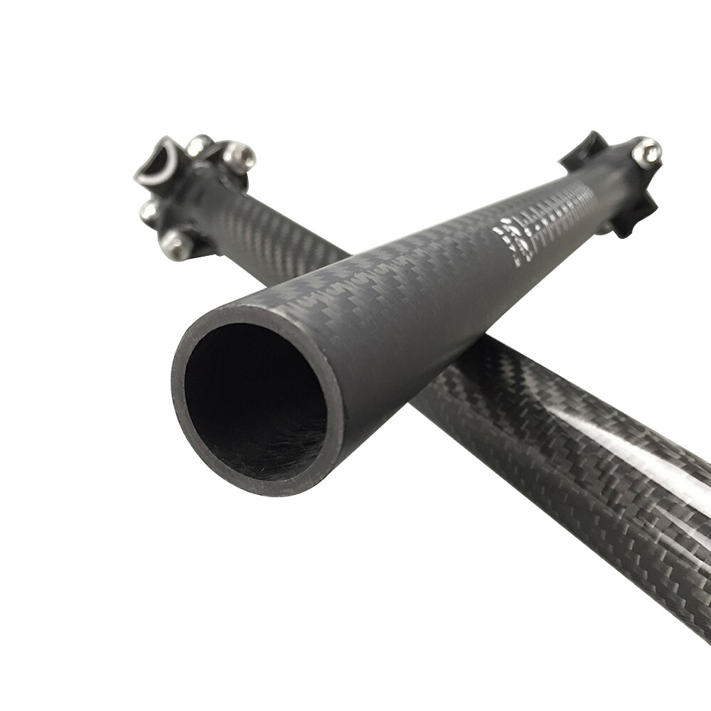 Tija de sillín de carbono mate 3k, superligera, 27,2x350mm, piezas de tubo completo de fibra de carbono para bicicleta de montaña o carretera