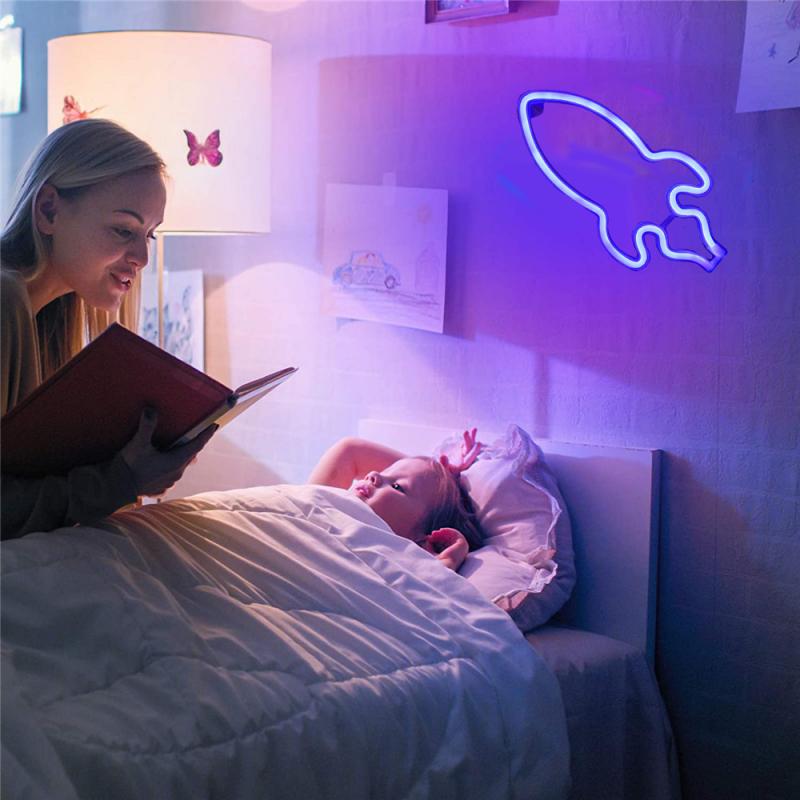 Led Neon Teken Lamp Universe Panel Muur Licht Batterij Aangedreven Opknoping Wandlamp Voor Thuis Party Room Bar Verlichting Decoratie