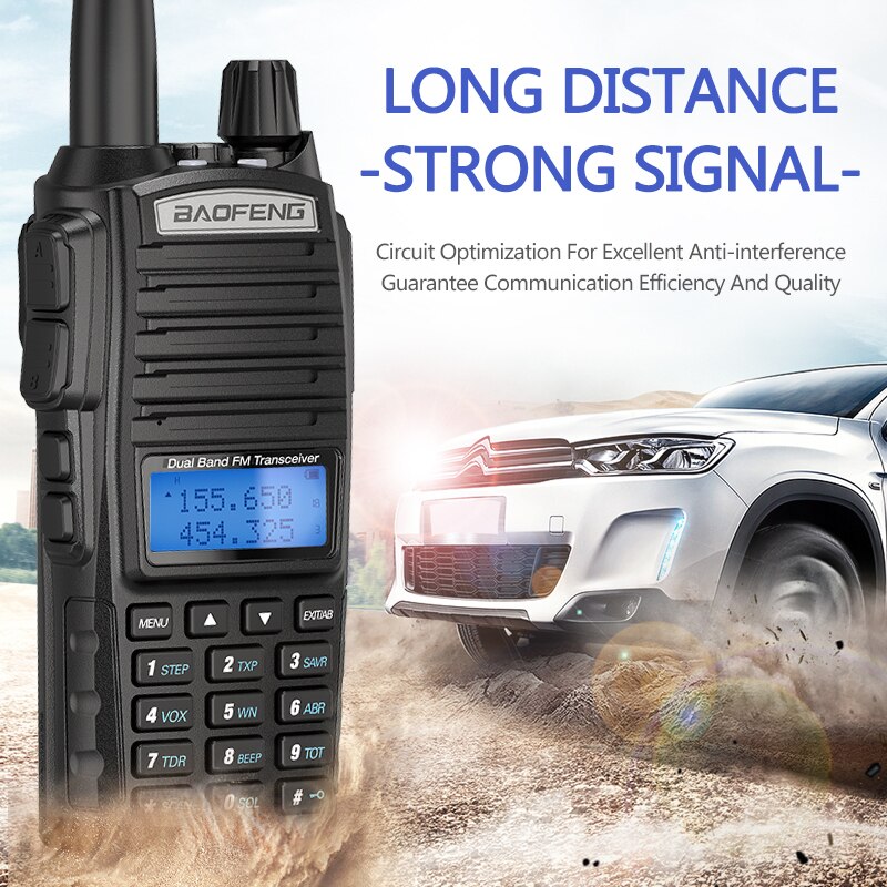 Baofeng UV-82 5W Draagbare Radio Walkie Talkie Uv 82 Dubbele 2 Ptt Dual Band Vhf/Uhf 136- 174/400-480 Mhz UV82 Twee Manier Cb Ham Radio