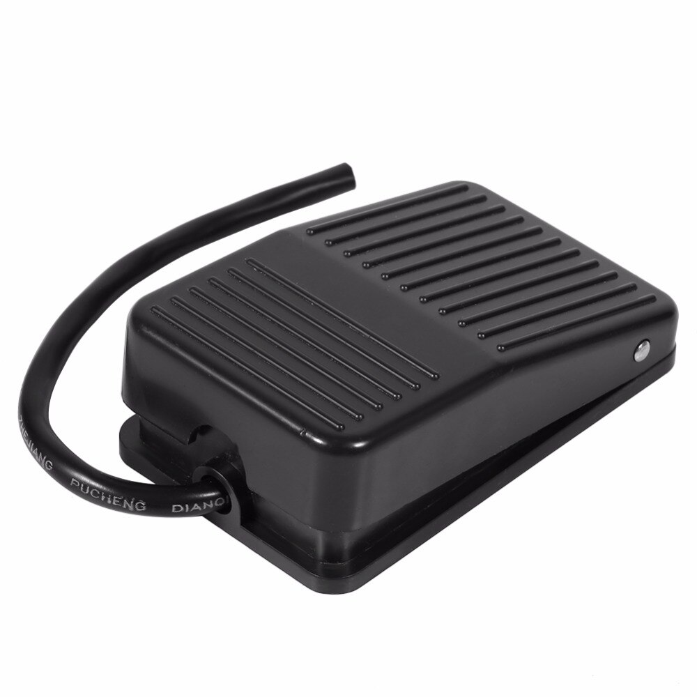 1pc 220v 10a muovinen jalkakytkin, sähköinen polkimen on/off -ohjaus 10cm johto yleiskäyttöiseen 220/380v -ompelukoneeseen