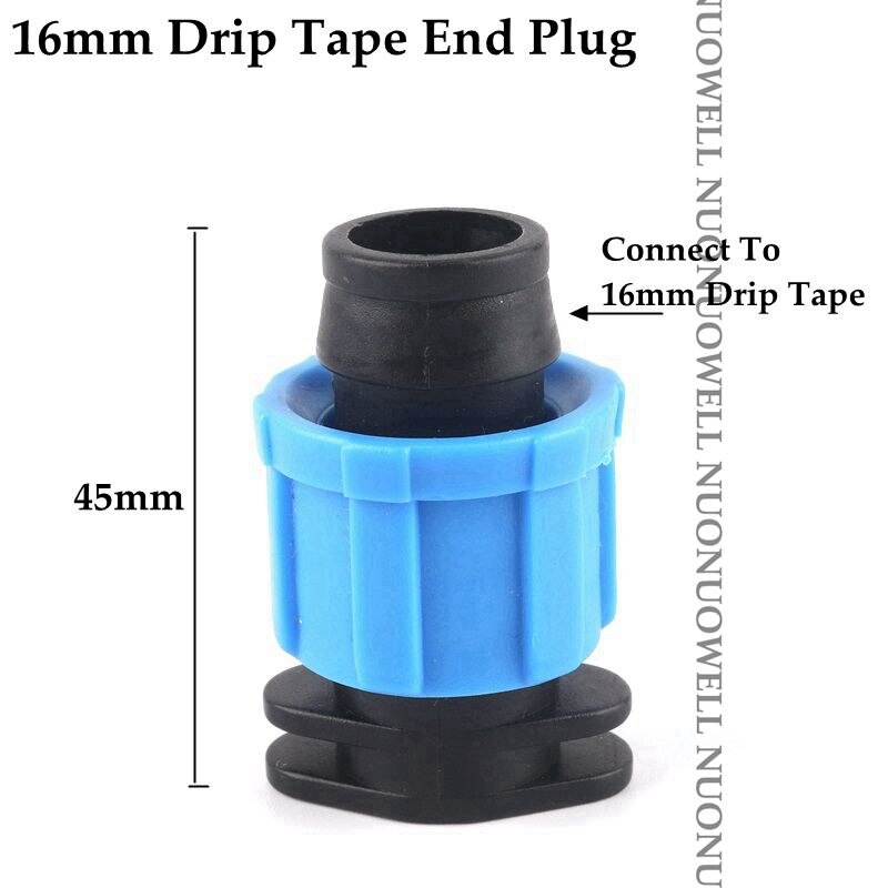 2 stücke 16mm Tropf Irrigaton Schlauch Anschlüsse Tropf Schlauch Armaturen Schloss Mutter Rohr Gelenke Micro Bewässerung System Garten Wasser stecker: 16mm Plug