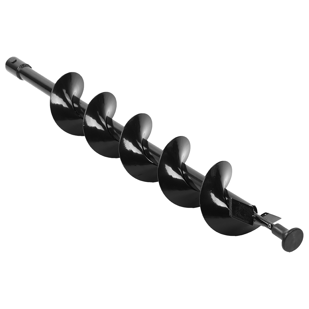 Hole Digger Drill Bit, Earth Auger Drill Bit Garden Planting Post Hole Digger 100x800mm Single Blade
