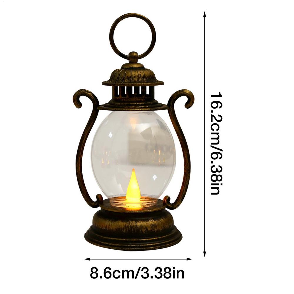 Portable LED Vintage Lantern Indoor Decor Lights Battery Powered for Home Xmas Year Navidad Ornaments: 6W