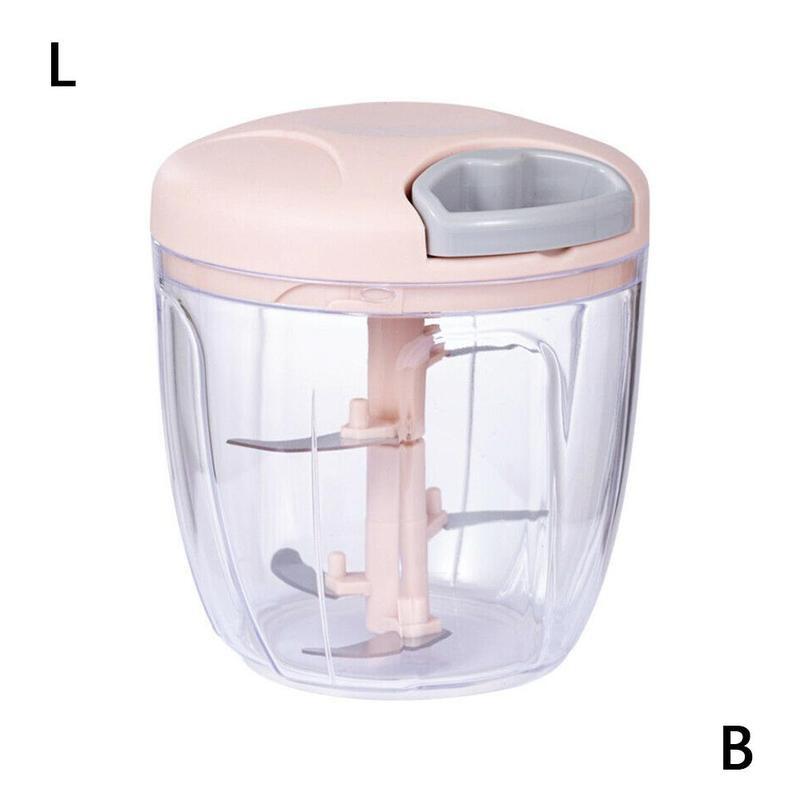1 Set Manual Fruit Vegetable Meat Chopper Multifunctional Grinder Tools Dumpling Pull Food Shredder Gadget Hand Kitchen Cut K5B7: L / B