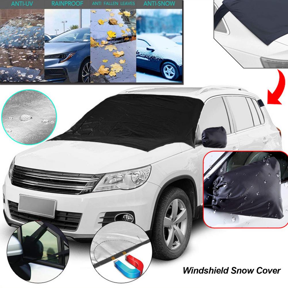 Vvcesidot Auto Windshield Snow Cover Ice Removal Wiper Sun Visor Protector