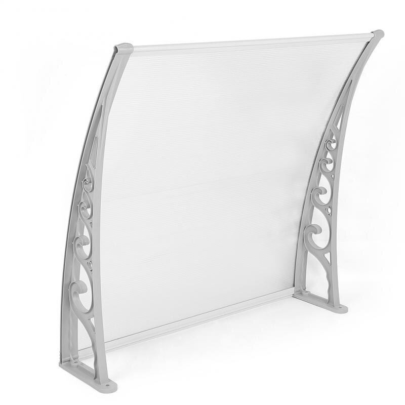 Awning Support Gazebo Outdoor Balcony Bracket Door Window Eaves Awning Holder Awning Plastic Steel Bracket Bracket Slot Widt HWC: F 100x100 cm