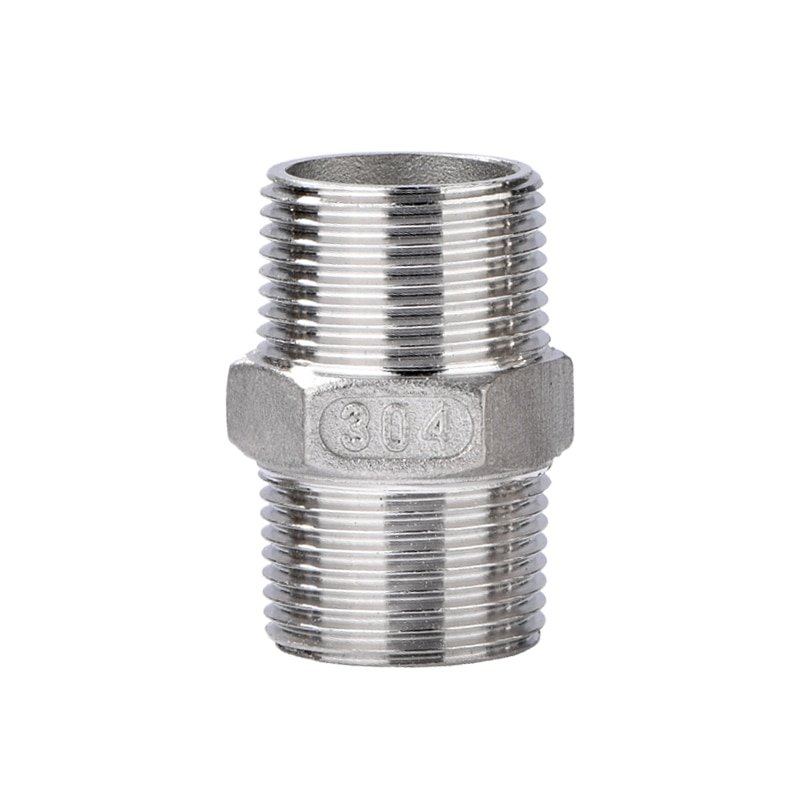 Raccord Union Mâle-Mâle 304 Inox 1/4" – Connecteur Tuyau Fileté Robuste Anticorrosion
