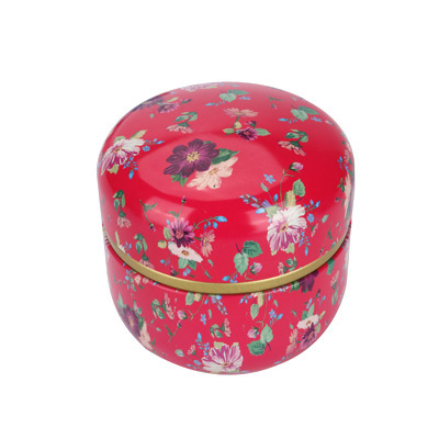 Japanse stijl ronde metalen theebussen blikken theedoos theepot mini koffiepoeder matcha snoep koekjes opbergdozen blikken theeservies: 4