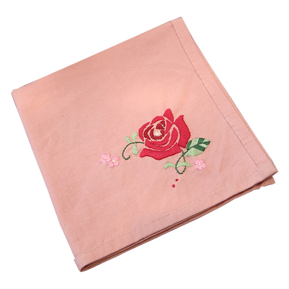 Handkerchief Flowers Plants Pattern Needlework Crafts Stamped Embroidery Sets DIY Retro Package Flowers Accessories: H