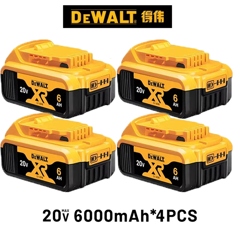 100%  stk . originale dewalt 18v batterier, , 2ah 5ah 6ah genopladelige lithium-ion batterier, dewalt dcb 200 udskiftningsbatteri til elværktøj