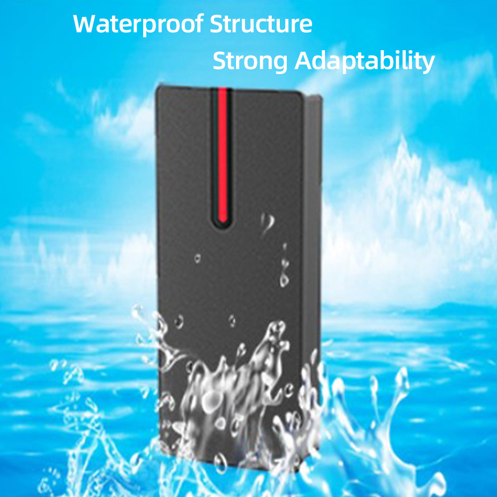 IP68 Waterdichte 125Khz Rfid Kaartlezer Wiegand Output Input Toegangscontrole Kaartlezer 13.56Mhz Zwart Reader