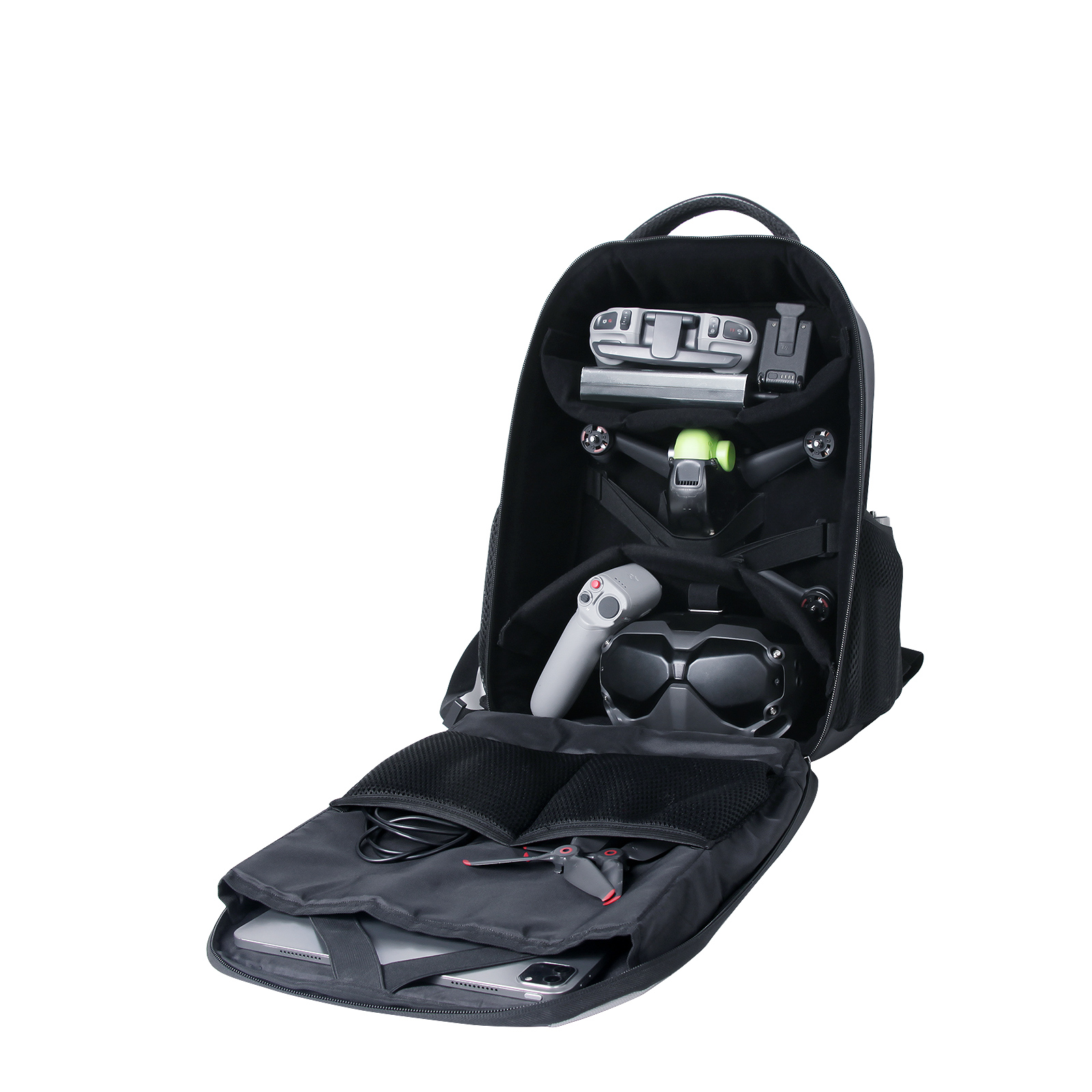 Sunnylife Drohne Rucksack DIY Große Kapazität Reisetasche für DJI FPV Combo Brille V2 Fernbedienung 2 Bewegung Regler