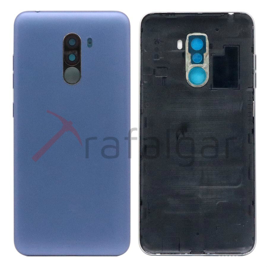 Capa traseira para xiaomi pocophone f1, cobertura de bateria para celulares xiaomi pocophone f1 substituição de chave