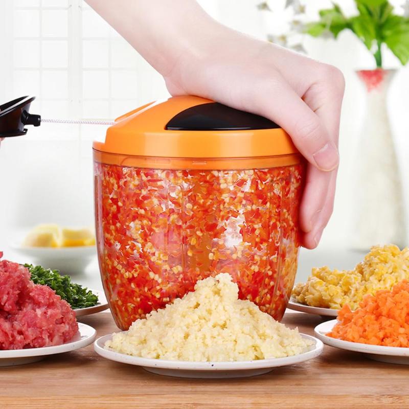Manual Fruit Vegetable Meat Chopper Hand Pull Food Cutter Onion Nuts Grinder Portable Mincer Shredder Kitchen Tools