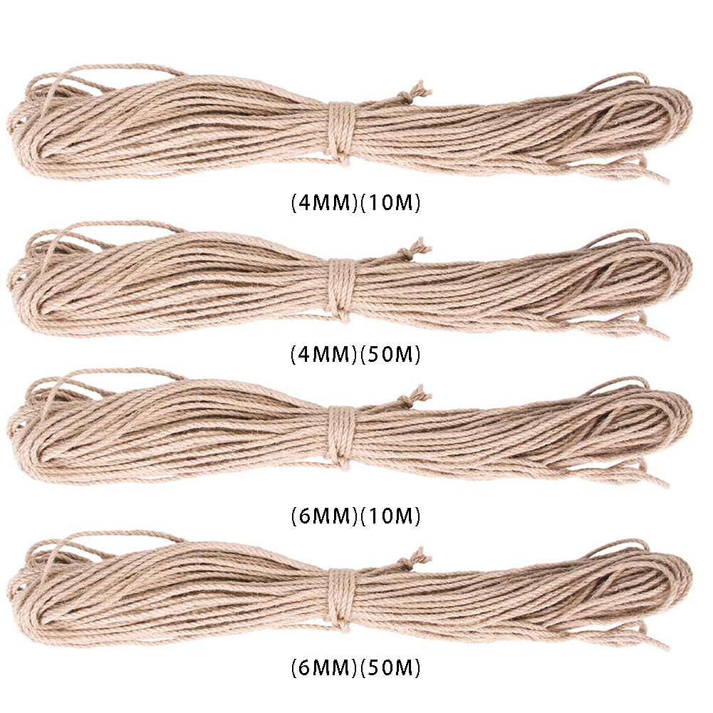 Sisal rope diy cat tree rope twisted pet replacement tree scratching toy klatrestativ binding for cat sharpen claw