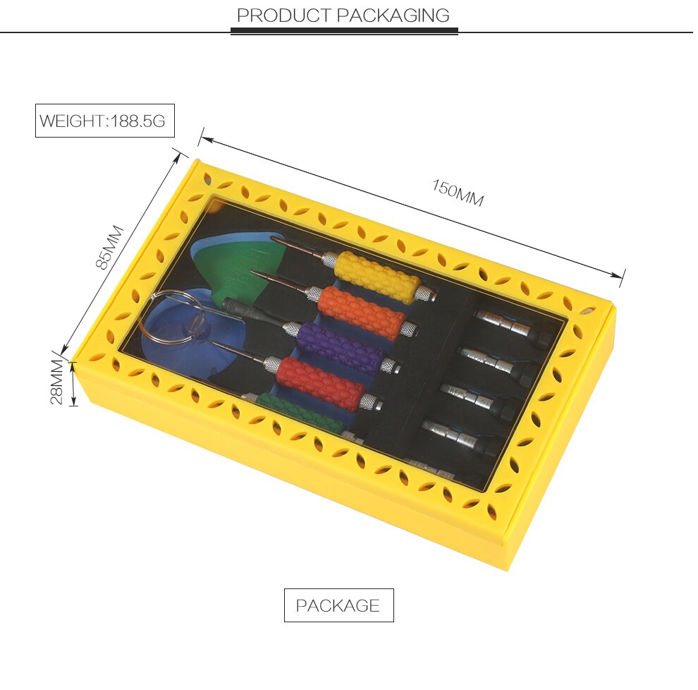 Juego de destornilladores de precisión 8 en 1, juego de destornilladores magnéticos, para teléfono móvil, iPad, cámara, iphone, Samsung, herramienta de reparación