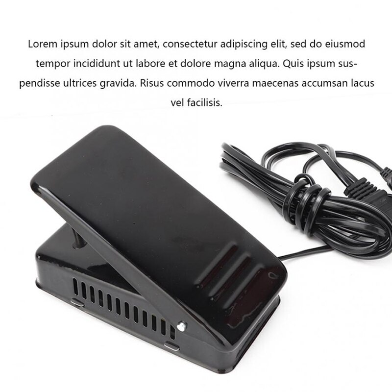 Sewing Machines Accessories 100W Sewing Machine Motor & Foot Pedal Kit Set Sewing Machine Motor US Plug