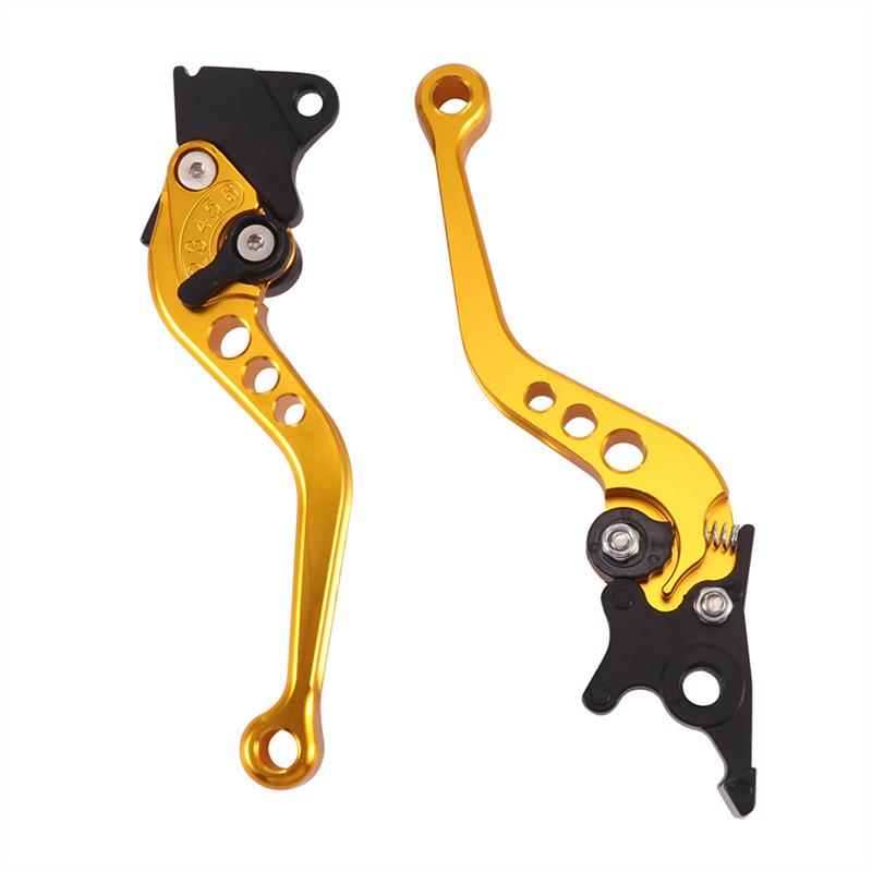 2pcs Durable Motorcycle Brake Handle CNC Alloy Motorcycle Clutch Brake Lever Handle Fit for Motorbike Modification