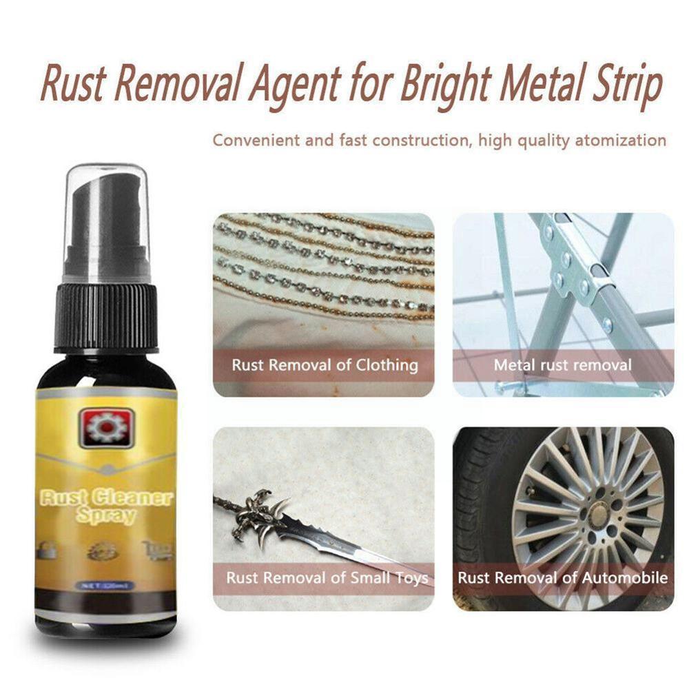 30ml Car Rust Remover Spray Automotive Wheel Rim Metal Parts Anti-rust Car Wash Maintenance Multi-Purpose Rust Cleaning Agent