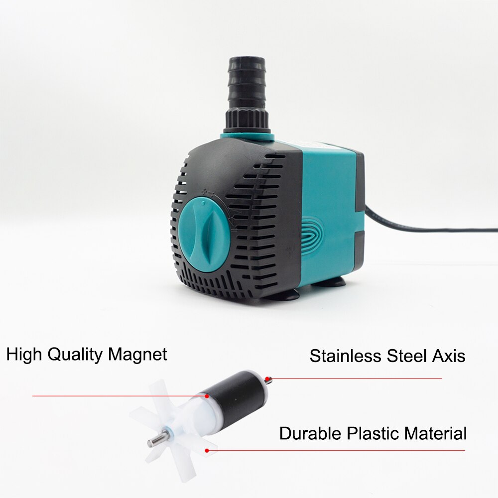 Ultra-Quiet Submersible Water Fountain Pump Filter Fish Pond Aquarium Water Pump Tank Fountain 220V-240V 3W 6W 10W 15W 25W