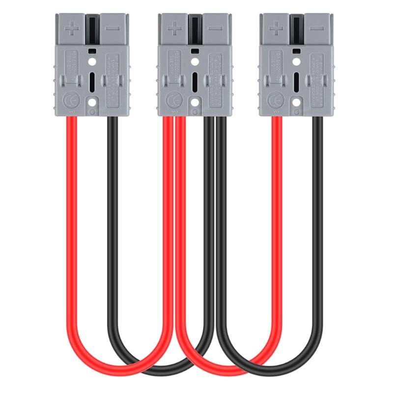 Electric Forklift Charger Charging Plug Line with O Ring Connector 50A 10AWG