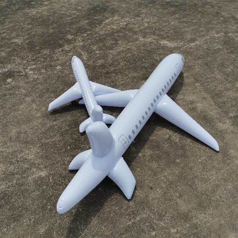 Opblaasbare Vliegtuig Model Speelgoed Voor Kids Outdoor Indoor 1/2/3 M Vliegtuig Inflatie Speelgoed Witte Decoratieve vliegtuig Mini