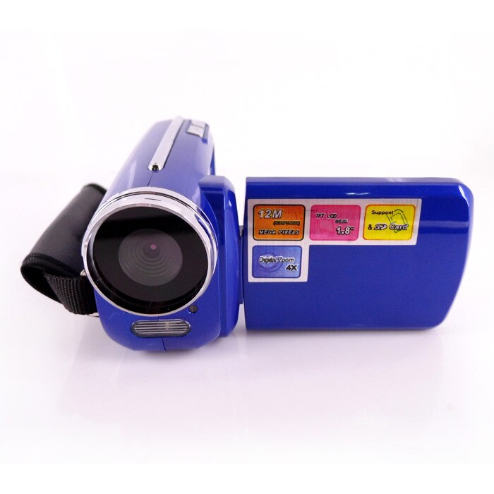 Winait max 12mp digital video camcorder mit 1,8 ''TFT-display digital video kamera freies: Blau / add 8g card