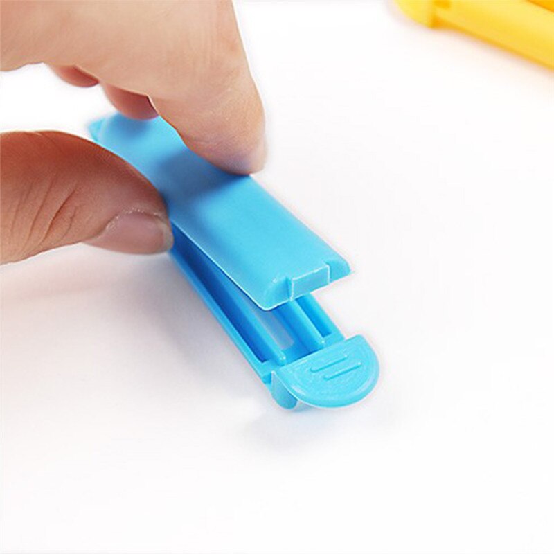 5Pcs/Lot 7*1.5 CM Large Size Plastic Food Bag Sealing Clips Seal Clamp For Home Travel Snack Storage Bags Sealer Clip bag clip