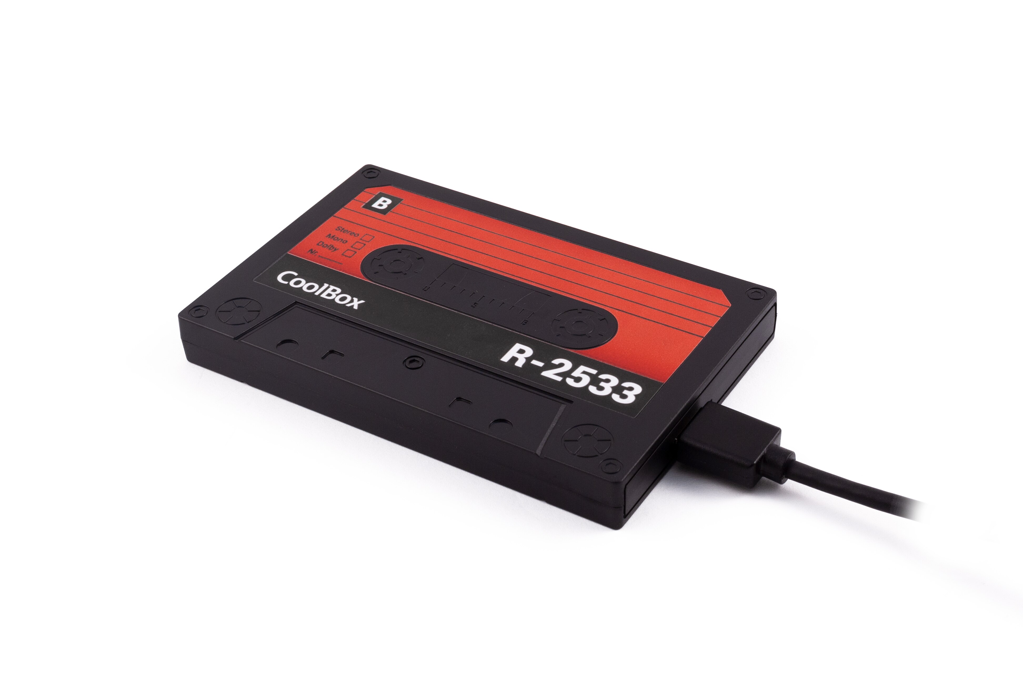 Hdd/ssd 2.5 "sata usb3.0 disco rígido caso com cassete estilo design retro. Para unidades de 7mm e 9.5mm