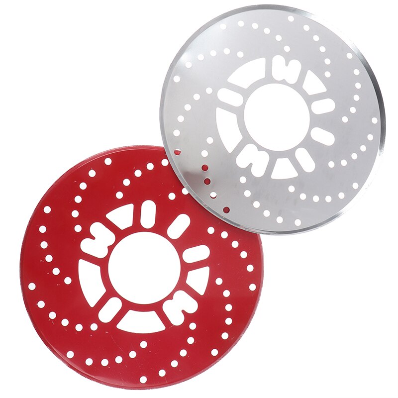 2x Aluminium Disc Brake Cover Vehicle Car Wheel Decorative Rotor Cross Drilled