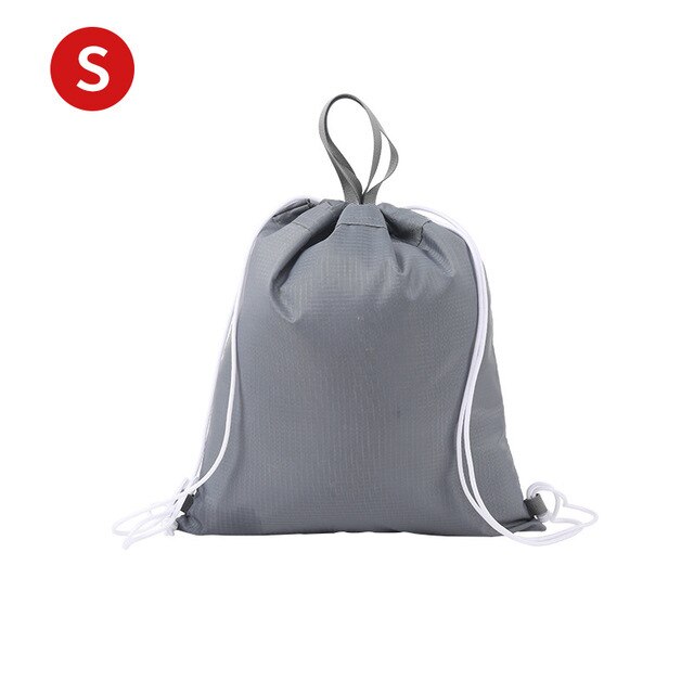 Mannen Sporttas Reizen Opbergzakken Waterdicht Sneldrogende Pack Koord Sport Rugzak Nylon Lichtgewicht Draagbare Tas Vrouwen: Grey s