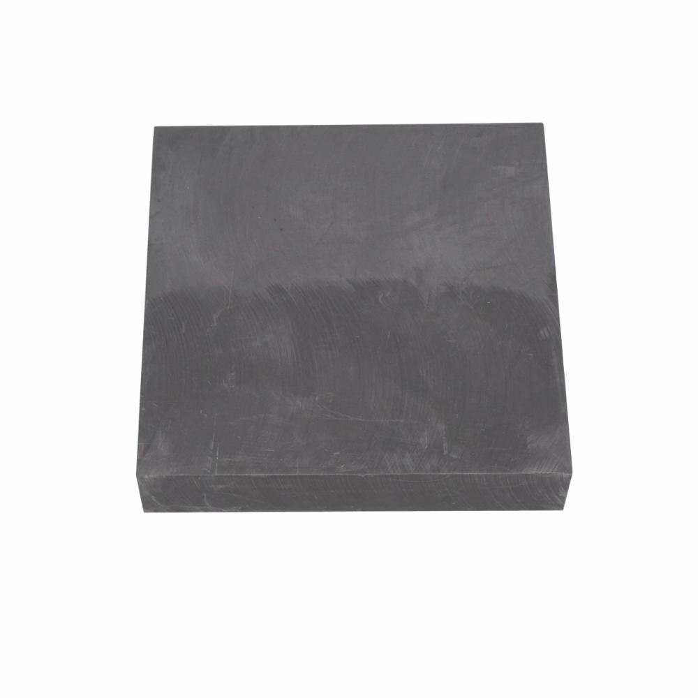 99.95% Purity Graphite Ingot Block Graphite Plate Milling Surface 50x50x20mm / 100x100x20mm