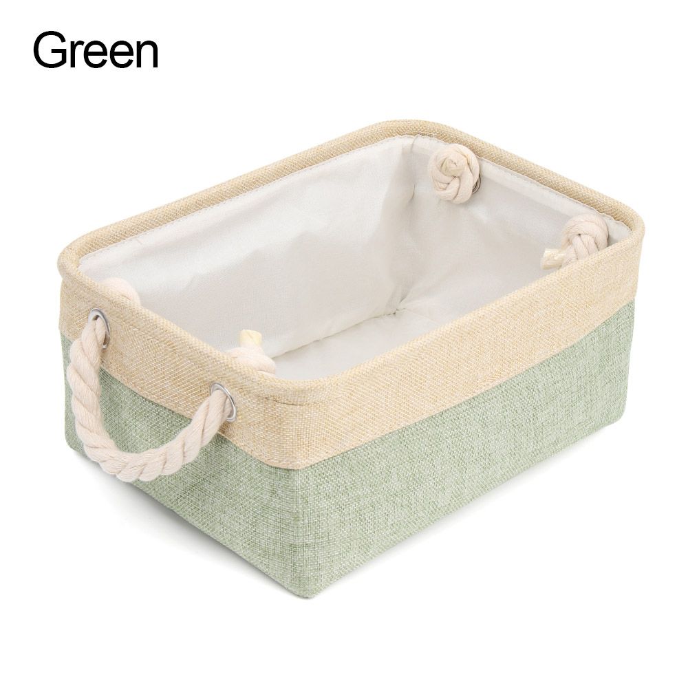 Portable Linen Sundries Sorting Basket, Home Supplies Organizer, Folding Box for Underwear Socks, Baby Toys Storage: YELLOW