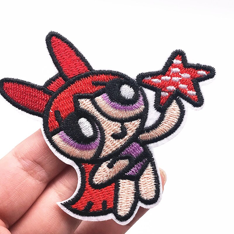 10 Stuks Cartoon Power Meisjes Naaien Levert Ijzer Op Kleding Applique Patch Diy Kleding Accessoires Borduurwerk Patches: Antique Silver