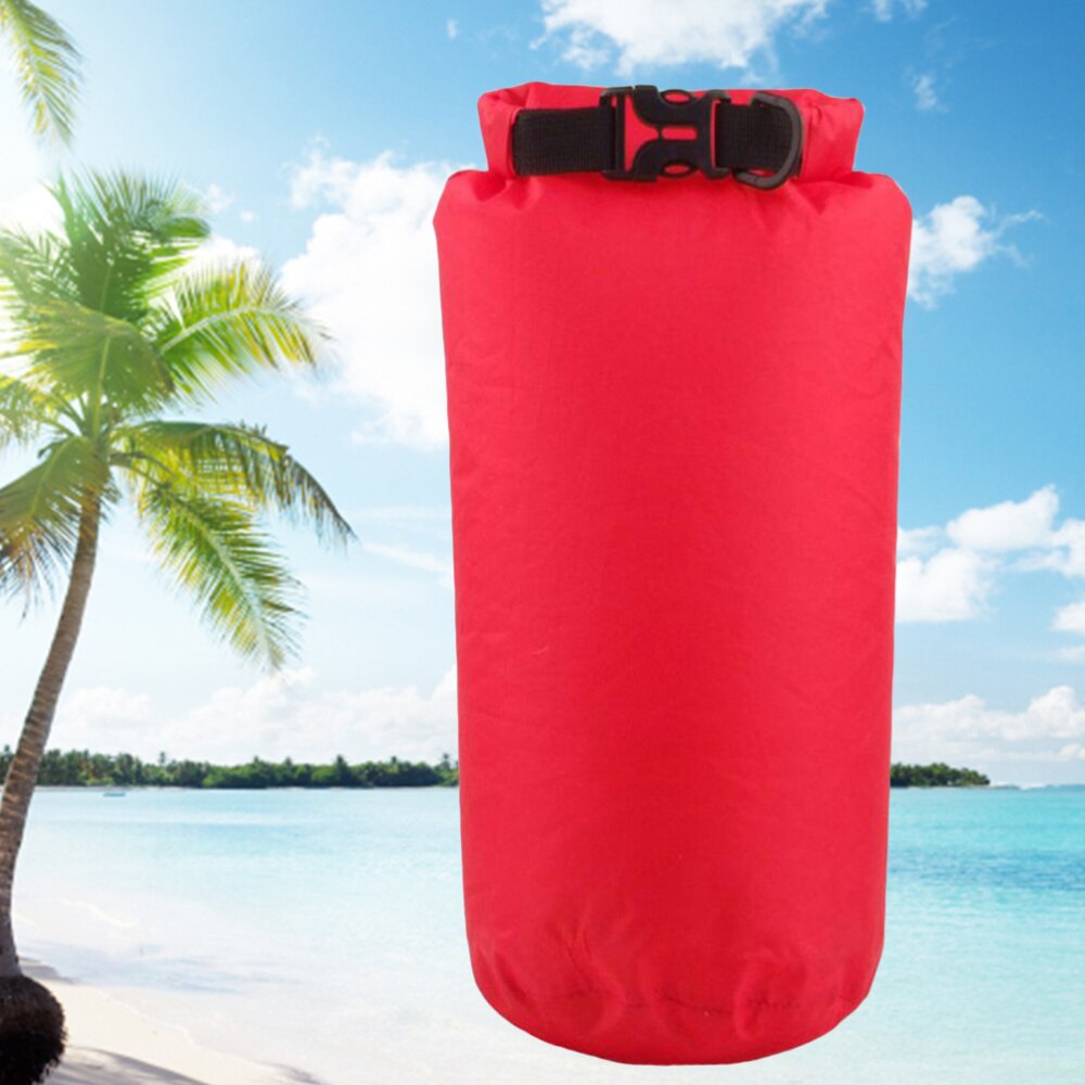 8L Multipurpose Portable Dry Bag Backpack for Boating Beach Hiking Kayaking Fishing Rafting Camping: Red / 1pcs