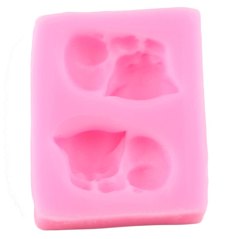 3D simpatico gatto forma resina stampo in silicone animali Cupcake topper cioccolato fondente strumenti per decorare torte stampi per caramelle in argilla polimerica