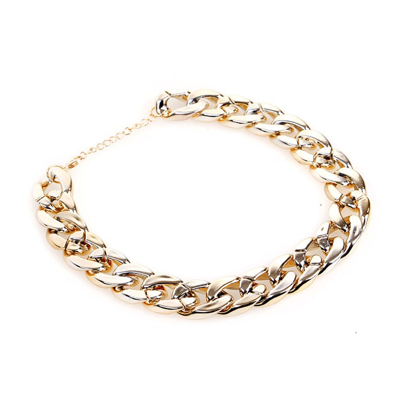 Collar de lujo para perros, cadena para el cuello de oro y plata, para Pitbull, Bulldog francés: Gold