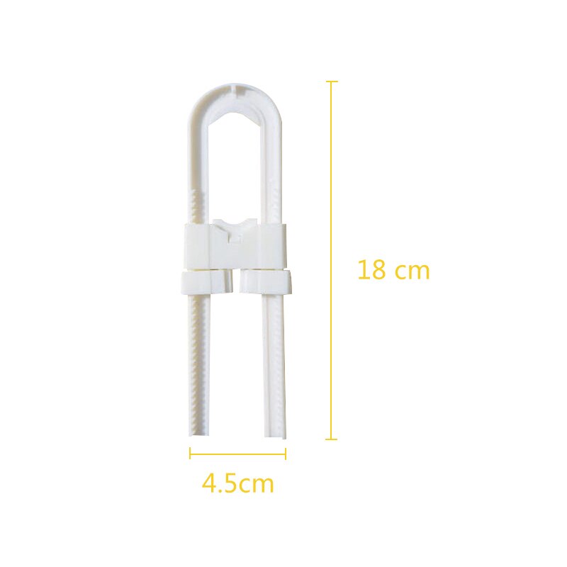 2 pces crianças bloqueio de proteção u forma bloqueio de segurança do bebê gaveta armário da porta do armário crianças bloqueio de segurança