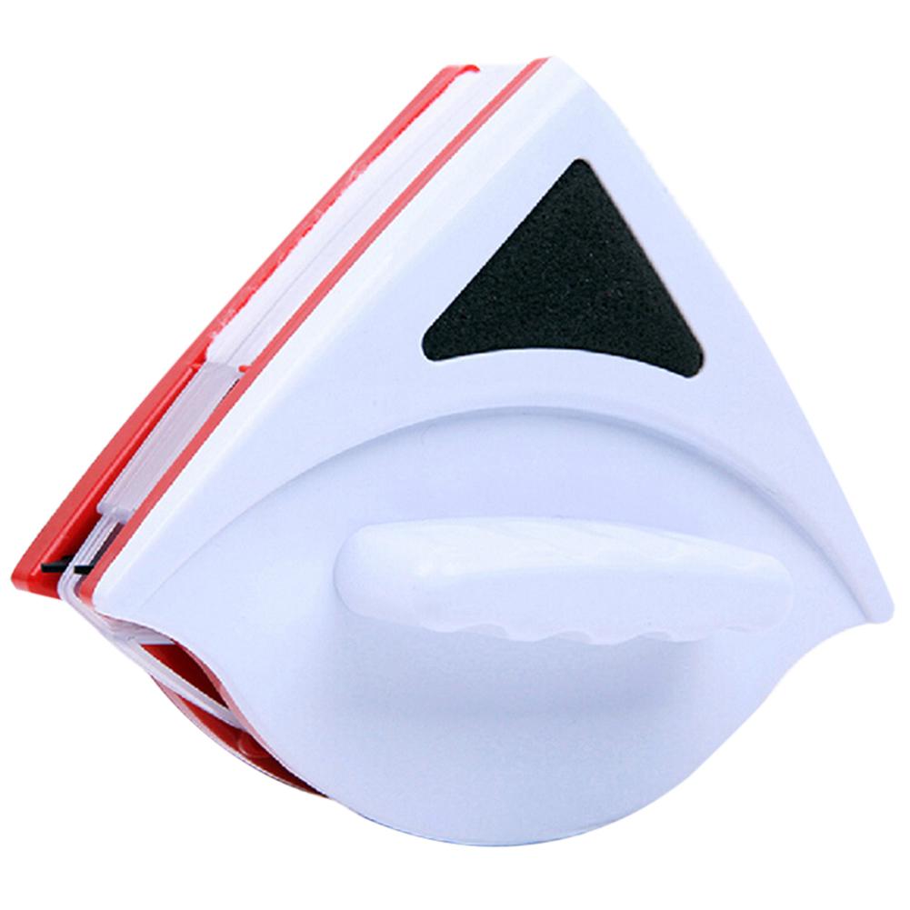 Portable Home Window Wiper Glass Cleaner Tool Double Sided Magnetic Brush Glass Cleaning Brush for Home Window Cleaner: red 15-24cm