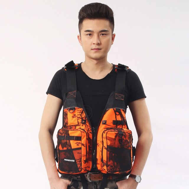 Buoyancy Fishing Life Jacket Boating Safety Vest Floating Foam Water Sports Drifting Boating Safety sports 50-100KG free size