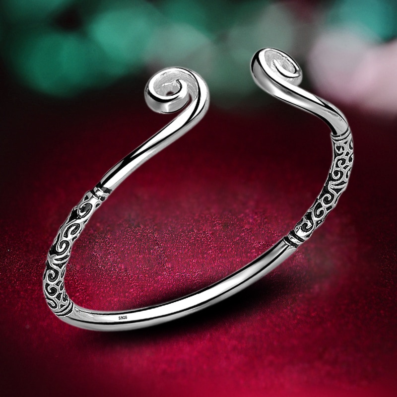 Pakkopaita rannekoru hopeoidut rannekorut ja rannekorut naisille korut pulseiras femme pulseras pulseira bileklik ranneke love