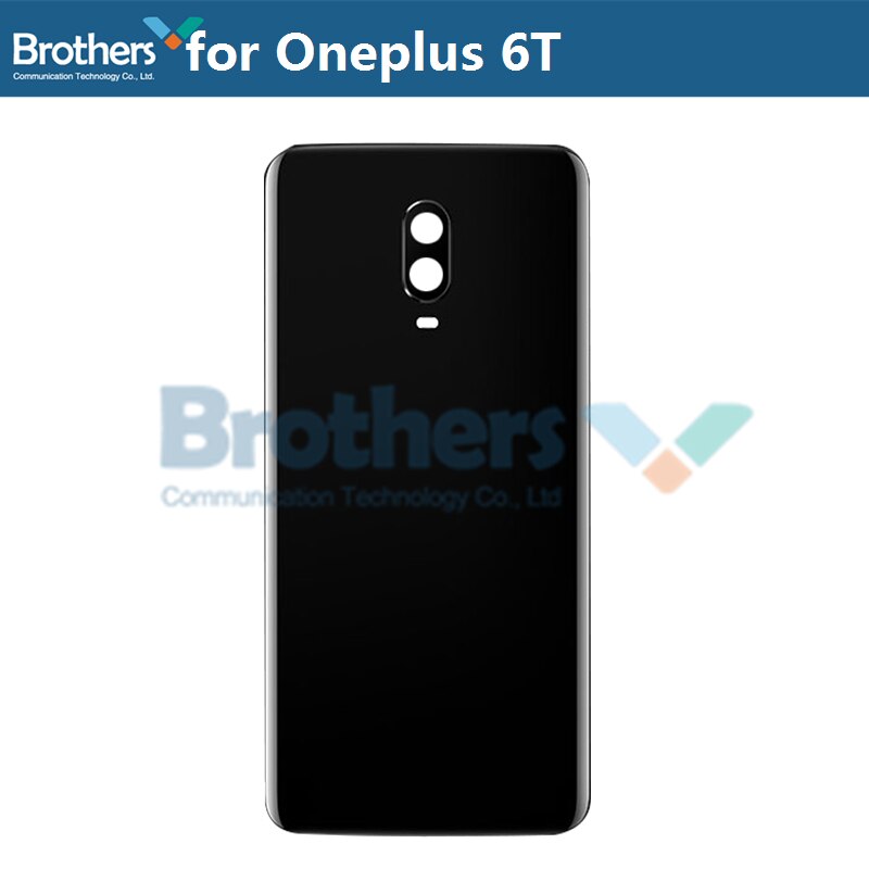 Original Battery Housing for Oneplus 6 6T Battery Door for Oneplus 6 Back Case Back Cover Door Back Housing Phone Replacement: Mirror Black for 6T
